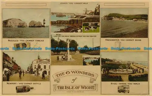 R028069 Die 6 Wunder der Isle of Wight. Mehrfachansicht. Nahe. 1939