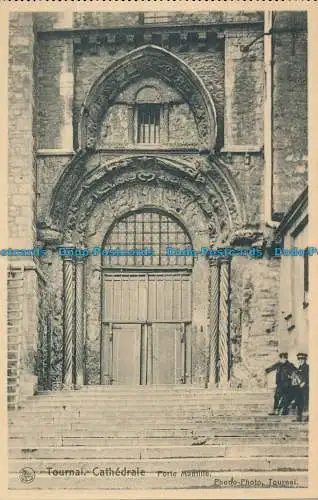 R027435 Tournai. Kathedrale. Porte Mantille. Nels