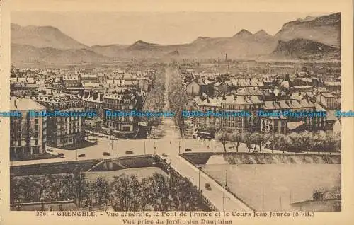 R028746 Grenoble. Vue Generale le Pont de France et le Cours Jean Jaures. Vue pr