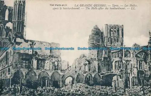 R028767 La Grande Guerre. Ypern. Die Hallen nach dem Bombardement. Levy Fils