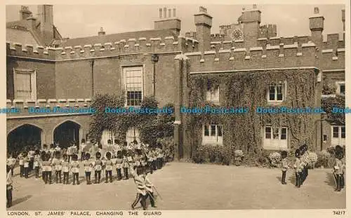 R029289 London. St. James Palace. Schutz wechseln. Photochrom. Nr 74217