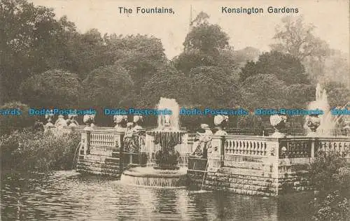 R029305 Die Brunnen. Kensington Gardens. Guernsey. 1913