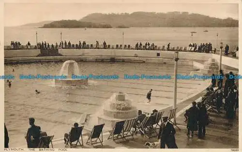 R028164 Plymouth. Das Schwimmbad. Photochrom. Nr 78689. 1936