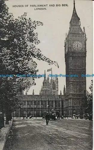 R029355 Houses of Parliament und Big Ben. London. Das Auto Foto
