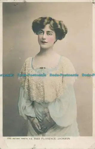 R011210 Miss Florence Jackson. Drehbar. Nr 1701. 1905