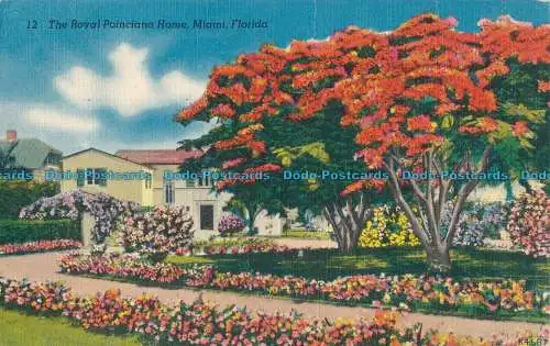 R011219 The Royal Poinciana Home. Miami. Florida. 1955