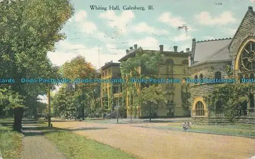 R011285 Whiting Hall. Galesburg III. Knox. 1909