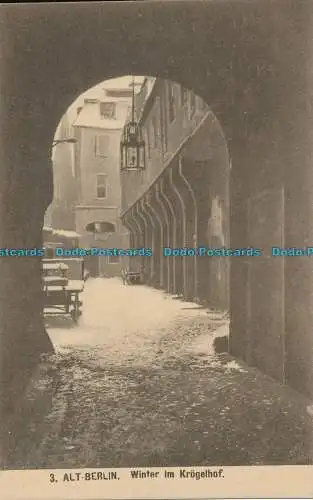 R011988 Alt Berlin. Winter im Krogelhof. Alt Berlin