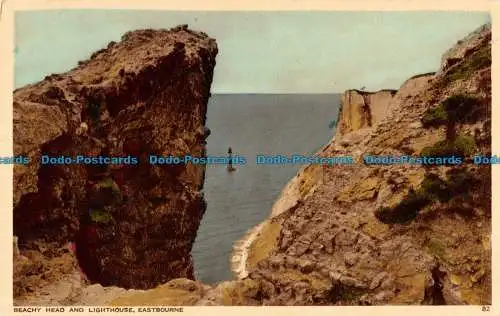 R096182 Beachy Head und Leuchtturm. Eastbourne. Norman. Nr 82