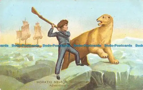 R096678 Horatio Nelson. Abenteuer mit einem Bären. Giesen Bros. 1905