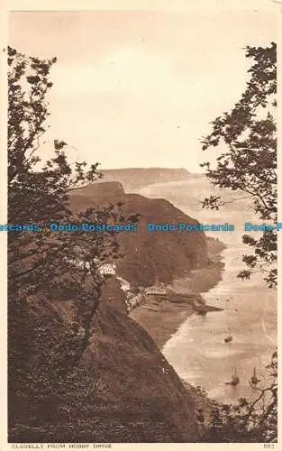 R096706 Clovelly von Hobby Drive. Photochrom. Nr 883