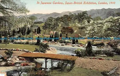 R097575 im japanischen Garten. Japan British Exhibition. London 1910. Valentine