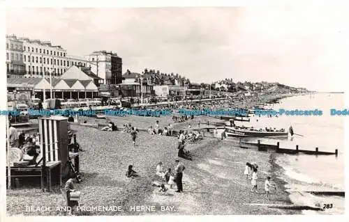 R097253 Strand und Promenade. Herne Bay. Serie A. H. und S. Paragon. RP