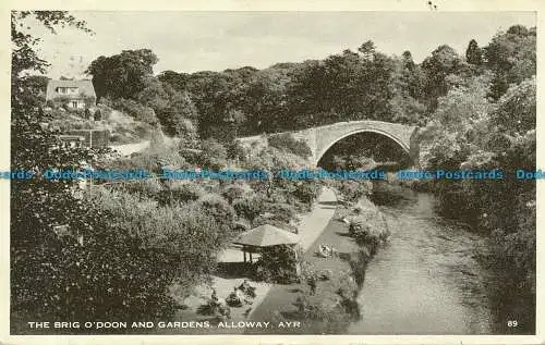 R097962 The Brig O Doon and Gardens. Alloway. Ayr. 1953