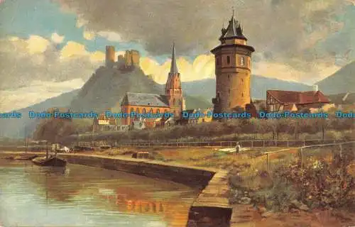 R098514 Oberwesel und die Schönburg. Hofkunsthandlung Edm. vom König. Nr. 40