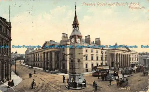 R098880 Theatre Royal and Derrys Uhr. Plymouth. Valentine