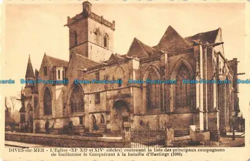 R098968 Dives sur Mer. LEglise XIe XIIe et XIV. Grochemare