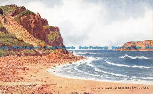R098765 La Cotte Point. St. Brelades Bay. Jersey. Lachs. 1954