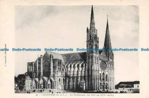 R100001 Chartres. La Cathedrale du XIIe au XVI siecle. G. Foucauli