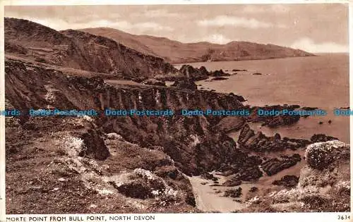 R100057 Morte Point von Bull Point. North Devon. Solograph Serie. E. A. Sweetm