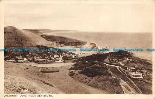 R100133 Lulworth Cove. In der Nähe von Weymouth. B. B. London. Britische Fotogravurserie.