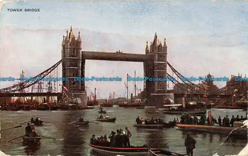 R099562 Tower Bridge. S. Hildesheimer. London Views Serie Nr. 5292. Fac Simile