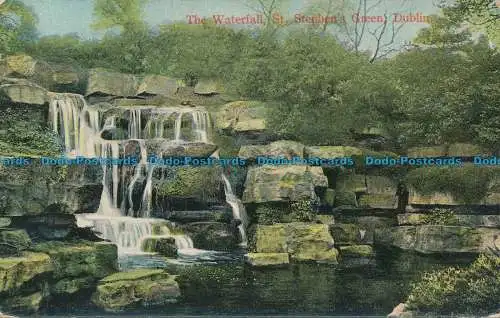 R100409 Der Wasserfall. St. Stephens Green. Dublin. E.S. London. 1909