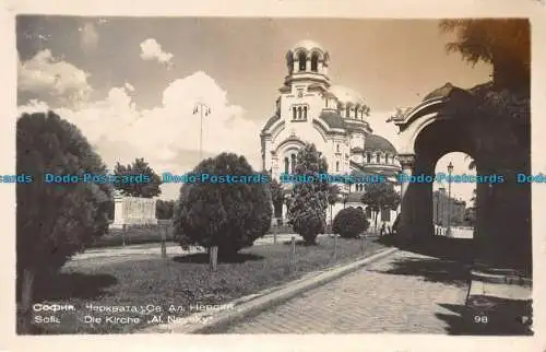 R100941 Sofia. Die Kirche. Al. Newski. Gr. Paskoff