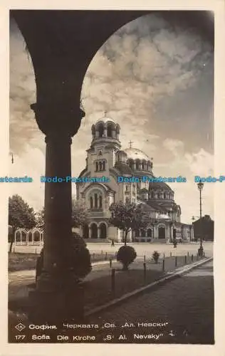 R100942 Sofia. Die Kirche. St. Al. Newski. Gr. Paskoff