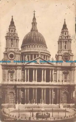 R101052 London. St. Pauls Cathedral. Westfront. The London Stereoscopic Company