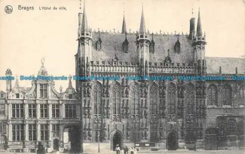 R101089 Brügge. Hotel de ville. Nels. Serie 12. Nr. 27