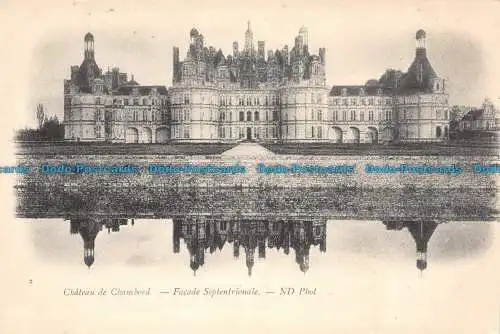 R101200 Chateau de Chambord. Fassade Septentrionale. ND Phot