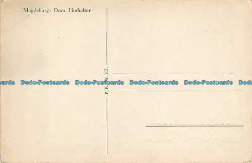 R101235 Magdeburg. Dom. Hochaltar. P.K.Nr. 202