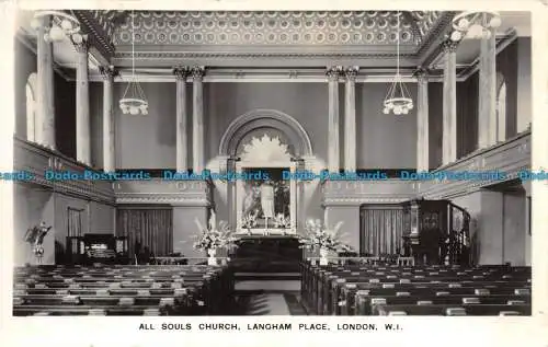 R101271 All Souls Church. Langham Place. London. W.I. Bedford Lemere