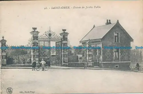 R101305 Saint Omer. Entree du Jardin Public. B. Hopkins