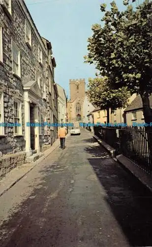 R101330 Monmouth House and Church. Lyme Regis. Plastichrom. W. R. Bawden