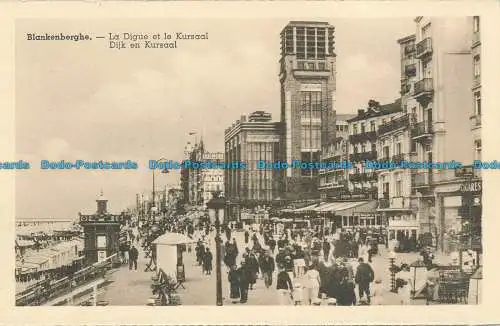 R101341 Blankenberghe. La Digue et le Kursaal Dijk en Kursaal