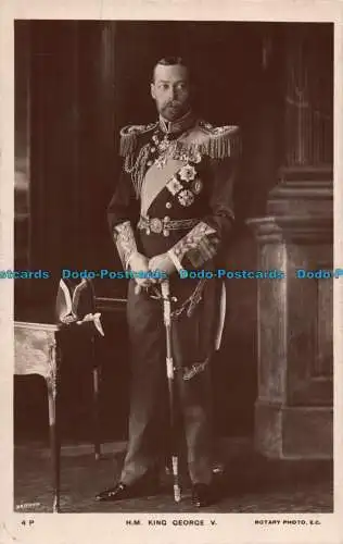 R101342 H.M. King George V. Drehfoto