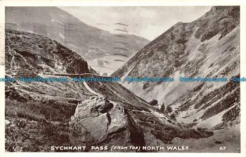 R101370 Synchronant Pass. Von oben. Nordwales. 1954