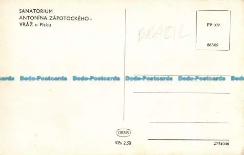 R101516 Sanatorium. Antonina Zapotockeho. Vraz u Pisku. Orbis