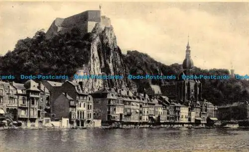 R101547 Dinant. Quai de a Meuse et vue generale Maaskaai en Panorama