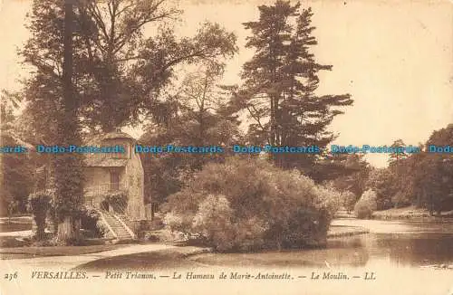 R101577 Versailles. Petit Trianon. Le Hameau de Marie Antoinette. Le Moulin. LL