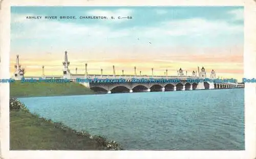 R101581 Ashley River Bridge. Charleston. S.C. 58. E. C. Kropp