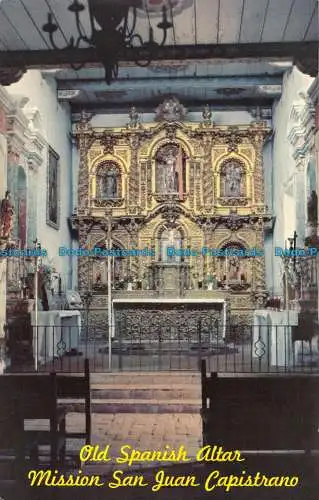 R101592 Alter Spanischer Altar. Mission San Juan Capistrano. Altar aus dem frühen 17. Jahrhundert