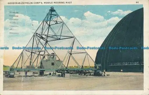 R101598 Goodyear Zeppelin Corps Mobiler Morgenmast. Akron. 1932