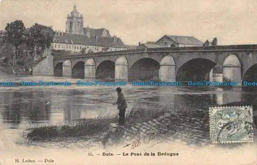 R101623 Dole. Le Pont de la Bedugue. H. Ledun. 1907