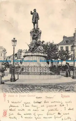 R101695 Statue de Ponyer Quartier. Rouen. 1904