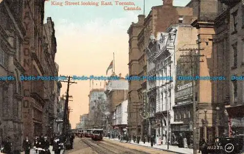 R101743 King Street Blick nach Osten. Toronto. Kanada. Valentine