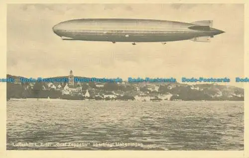 R101822 Luftschiff L.Z. 127 Graf Zeppelin Überfliegt Ueberlingen