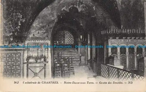 R101899 Cathedrale de Chartres. Notre Dame sous Terre. ND. Levy et Neurdein Reun